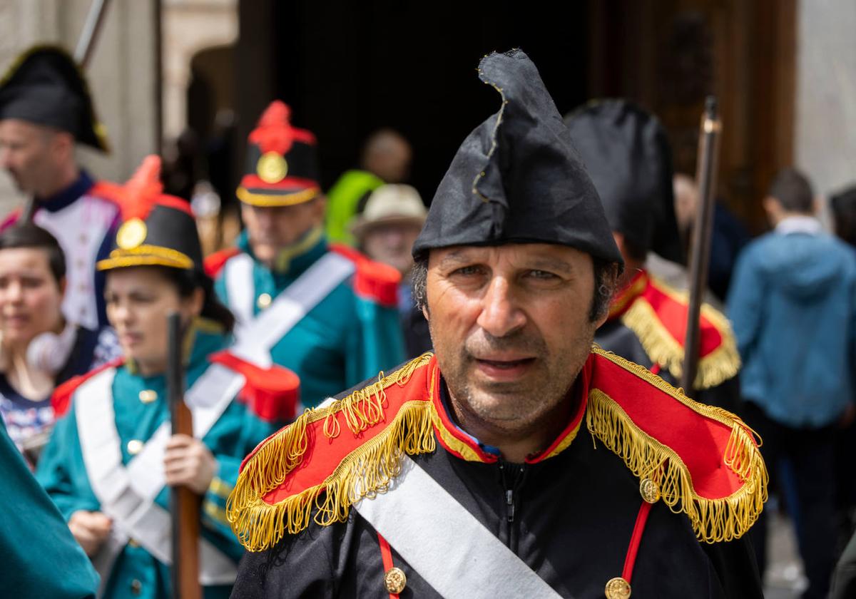 Participantes en la recreación histórica celebrada este domingo en San Pablo.