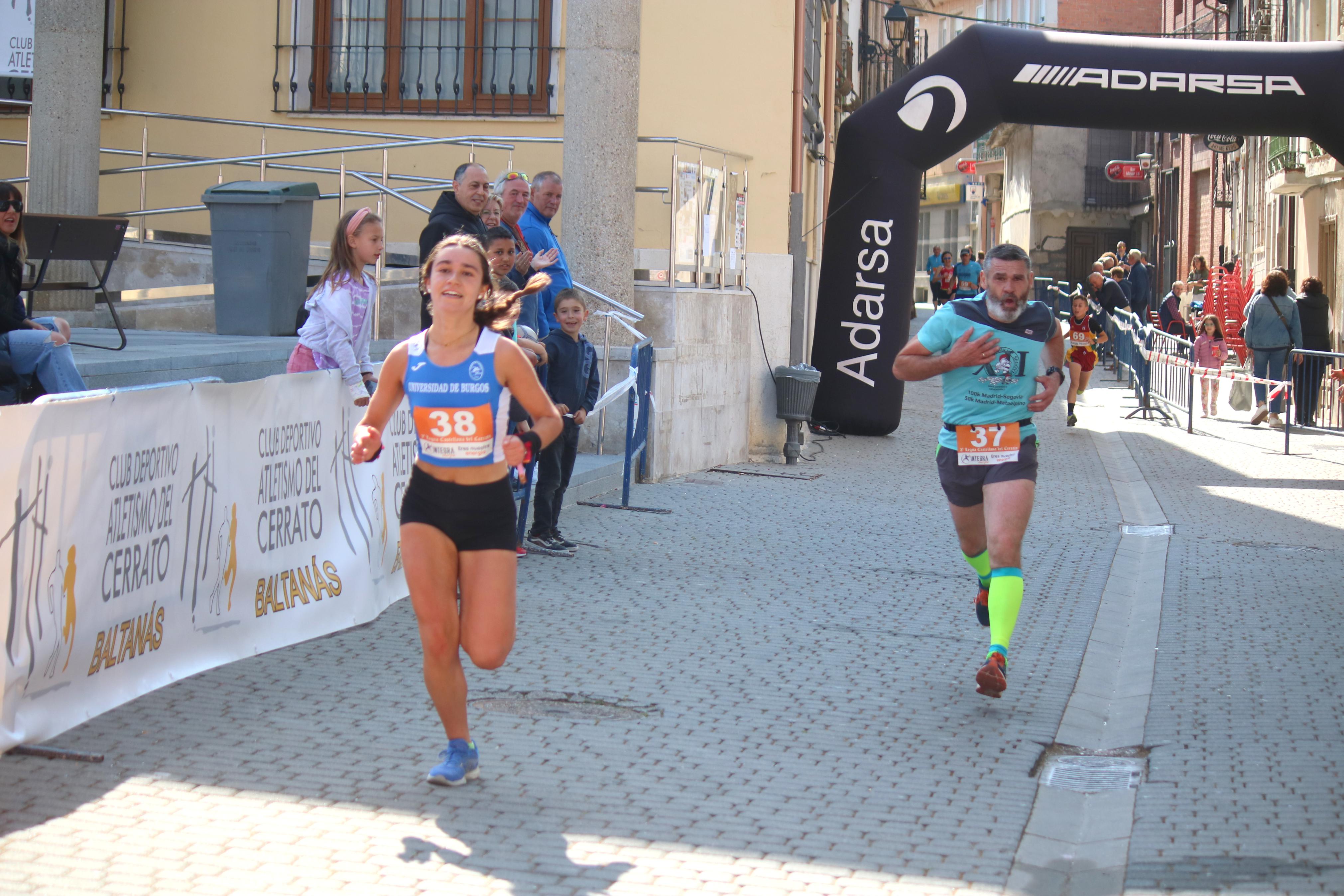 Pablo Marcos y Alicia Diago, vencedores de la IV Legua Castellana del Cerrato