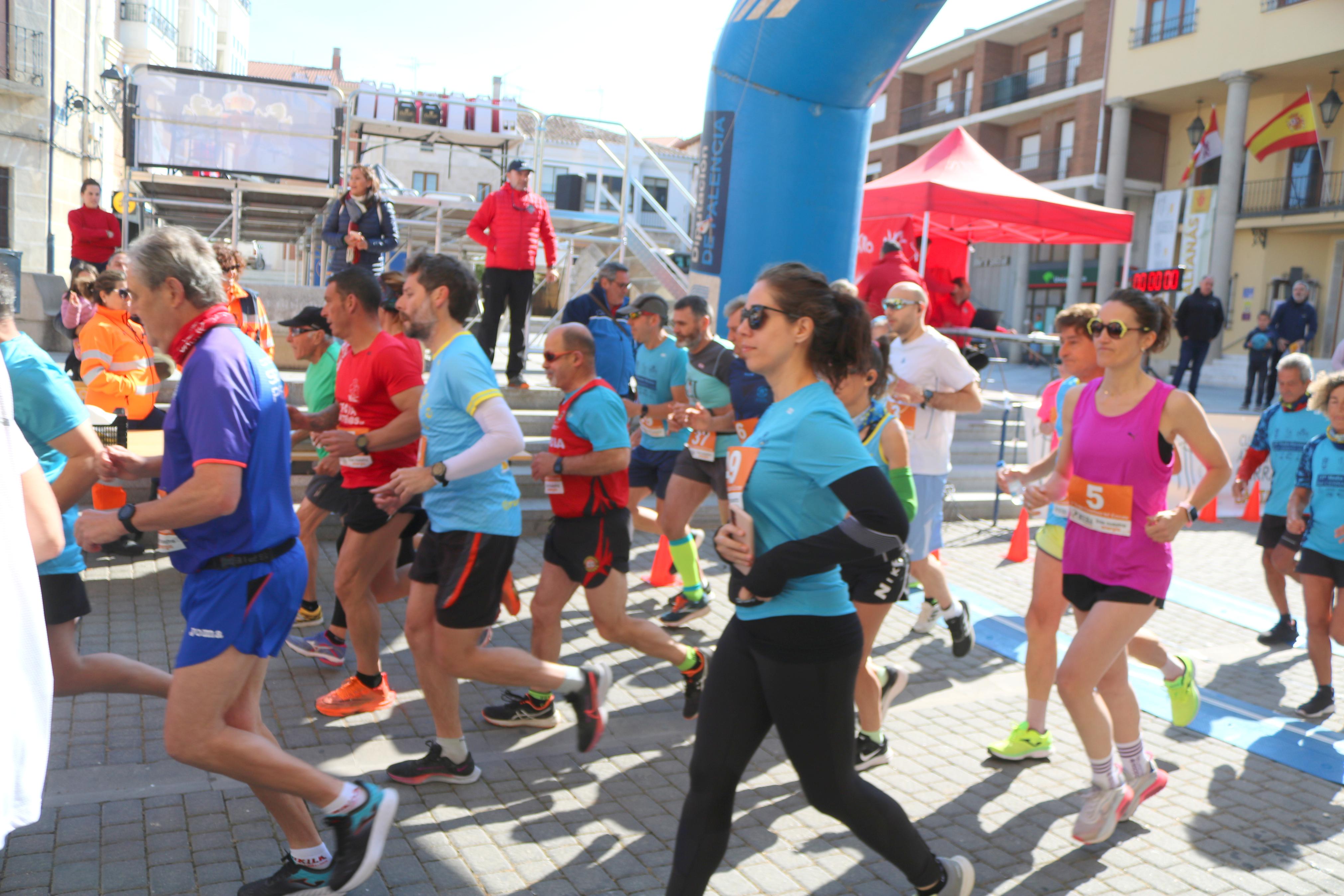 Pablo Marcos y Alicia Diago, vencedores de la IV Legua Castellana del Cerrato