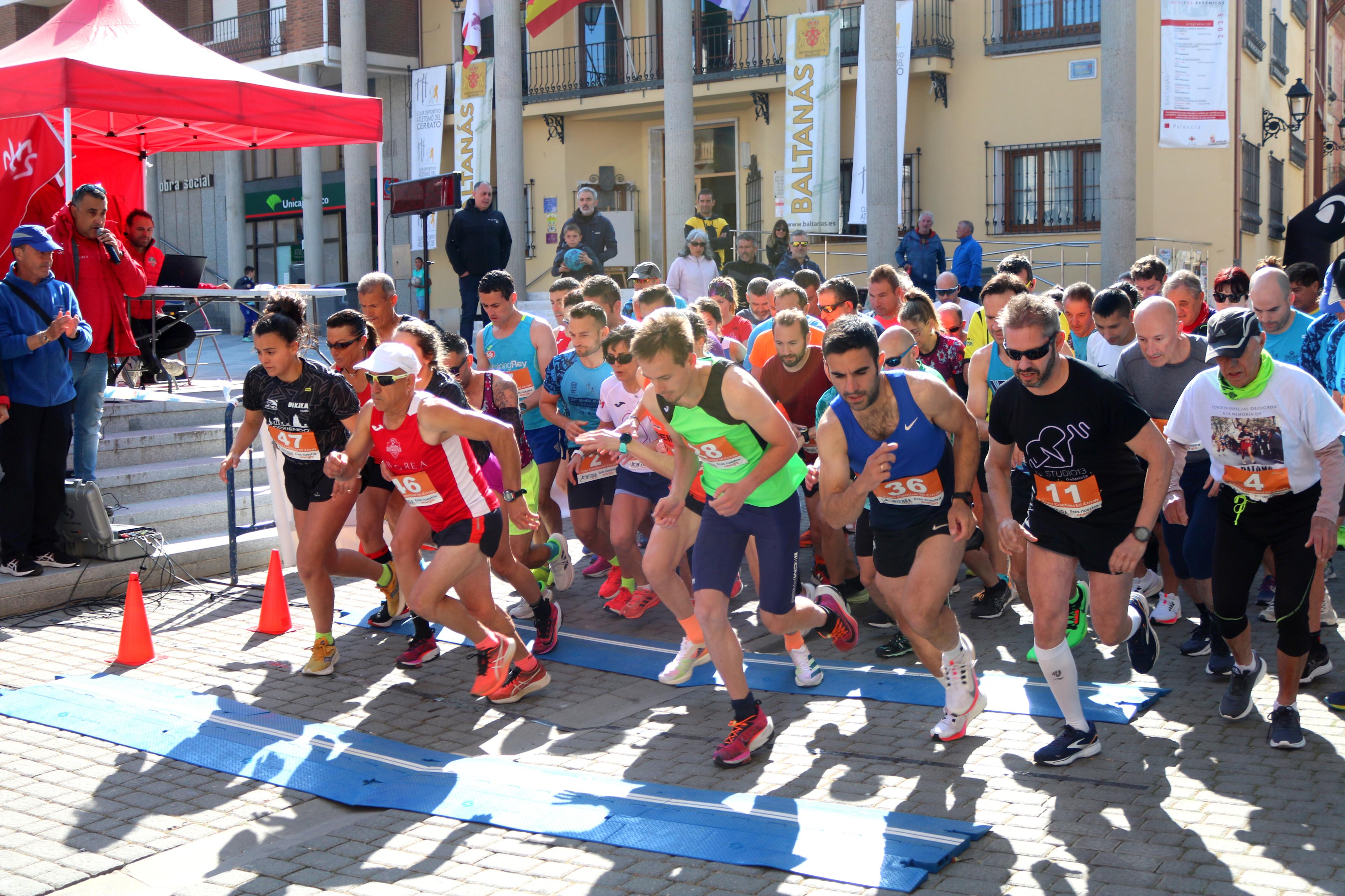 Pablo Marcos y Alicia Diago, vencedores de la IV Legua Castellana del Cerrato