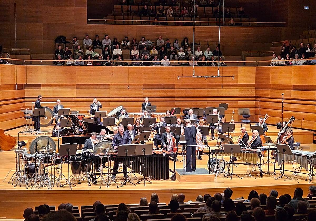 Colin Currie, percusionista, durante su concierto con la OSCyL.