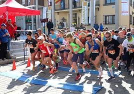 Salida de la IV Legua Castellana del Cerrato en Baltanás.