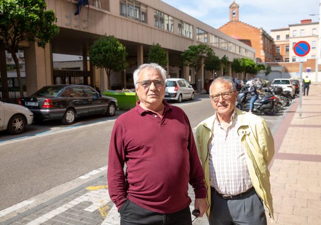 Antonio Presa y Miguel Ángel, de la asociación Ribera de Curtidores.