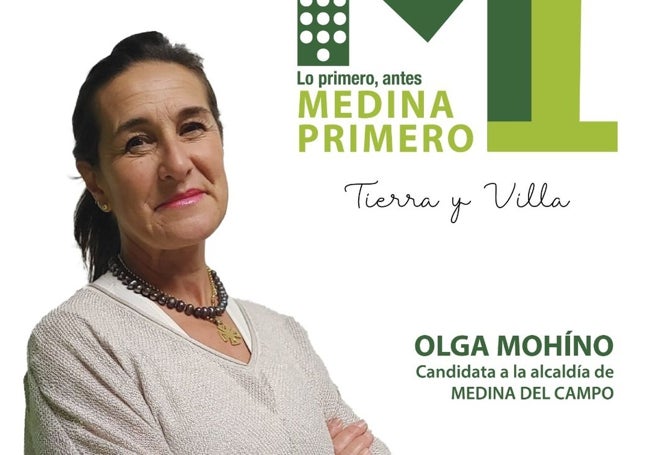 Olga Mohíno, candidata a la alcaldía por Medina Primero