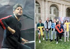 Pablo López en un concierto en el Polideportivo Pisuerga/ Presentación del 24 Festival Internacional de Teatro y Artes de Calle.