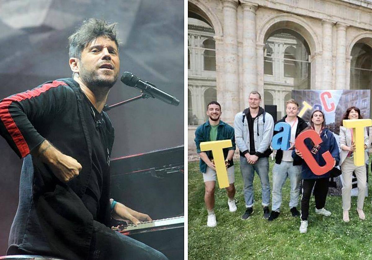 Pablo López en un concierto en el Polideportivo Pisuerga/ Presentación del 24 Festival Internacional de Teatro y Artes de Calle.