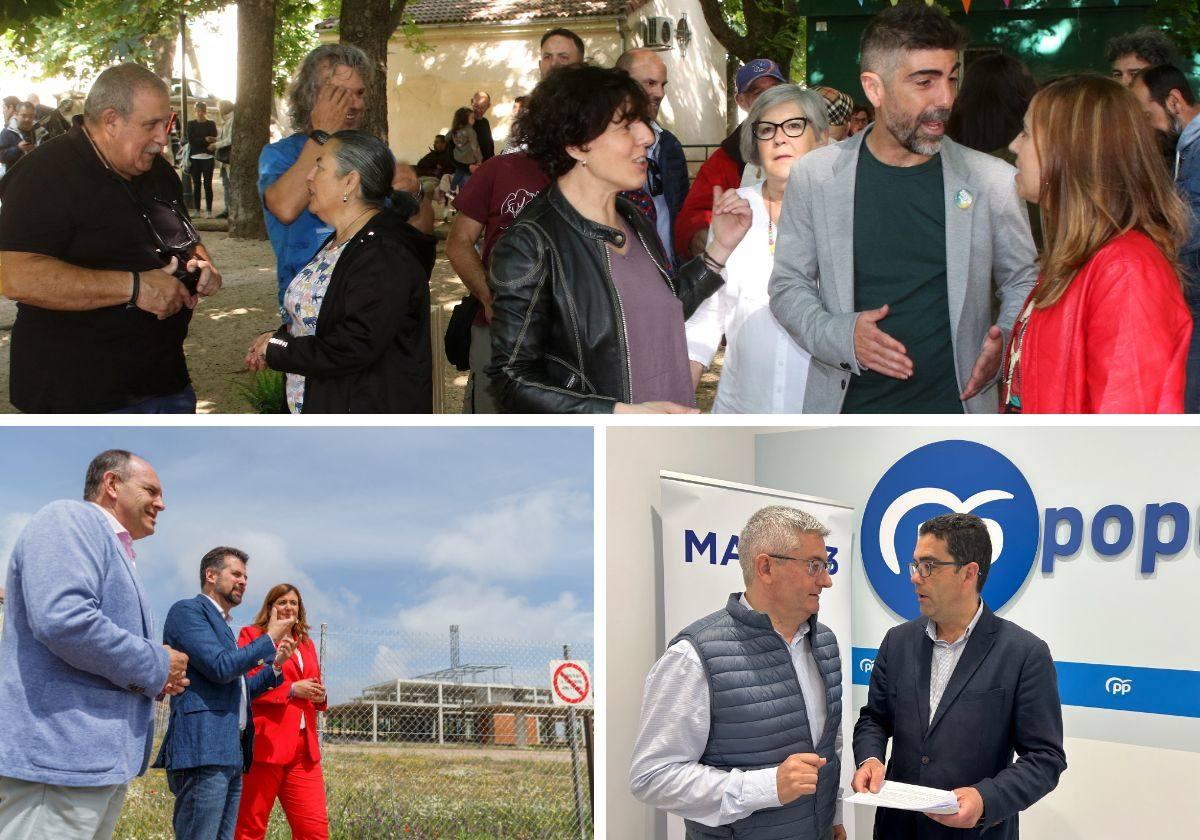 Fiesta de la primavera de Segovia en Marcha; visita de cargos del PSOE a las obras del centro de salud Segovia IV y rueda de prensa del PP.