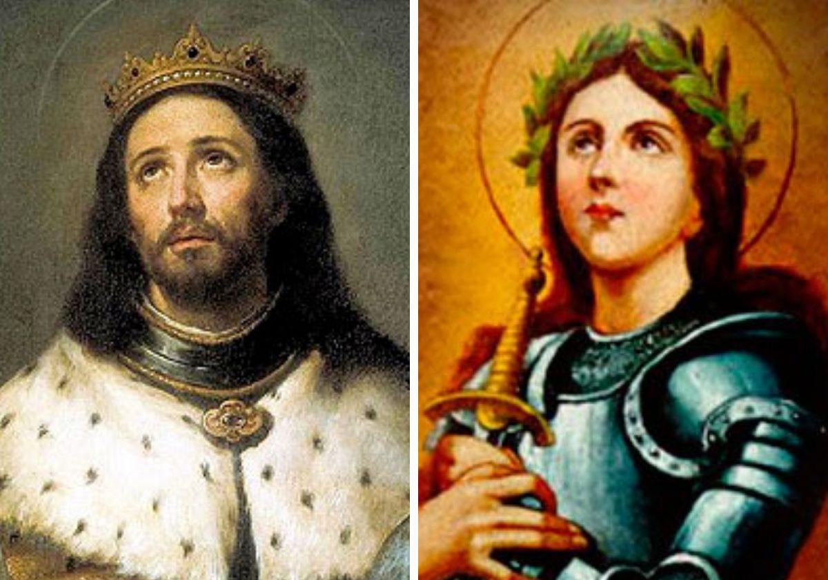 San Fernando III y Santa Juana de Arco.