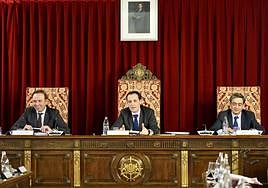 Pleno anterior en la Diputación de Valladolid.
