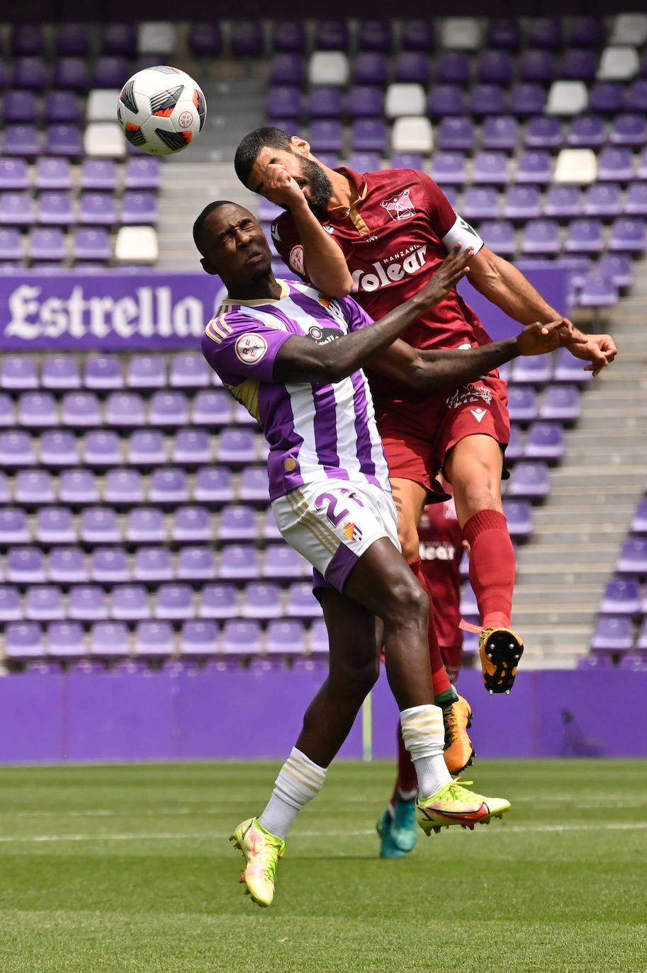 La decepción de los jugadores del Real Valladolid Promesas