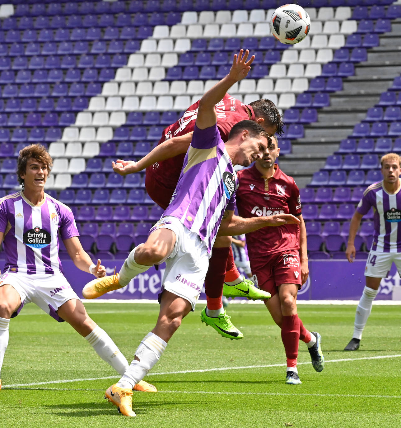 La decepción de los jugadores del Real Valladolid Promesas