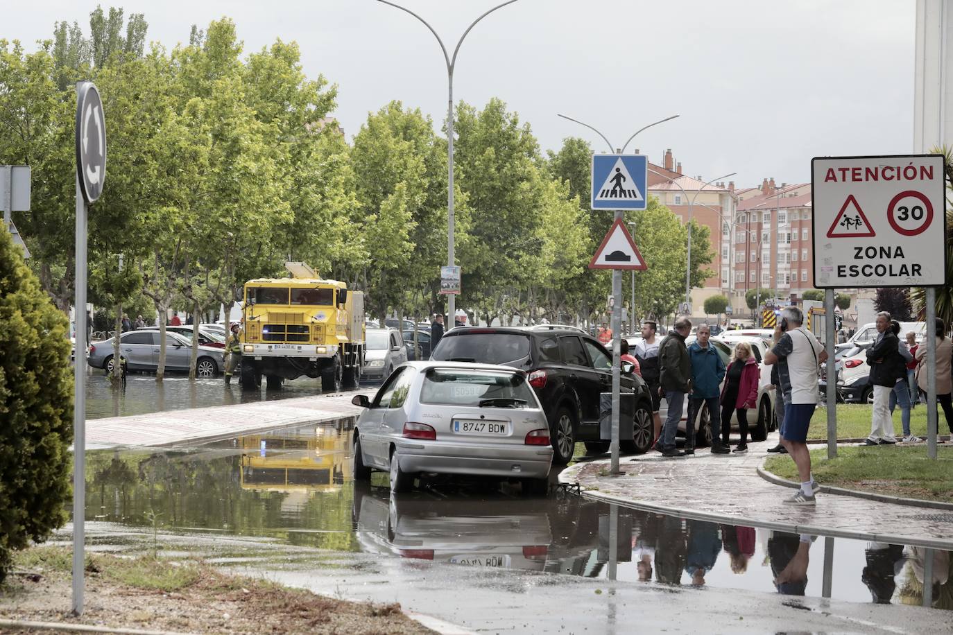 La inundación en Laguna de Duero, en imágenes