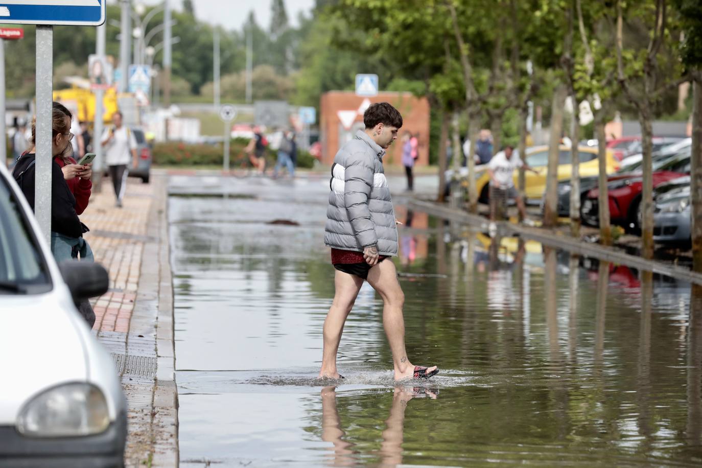 La inundación en Laguna de Duero, en imágenes