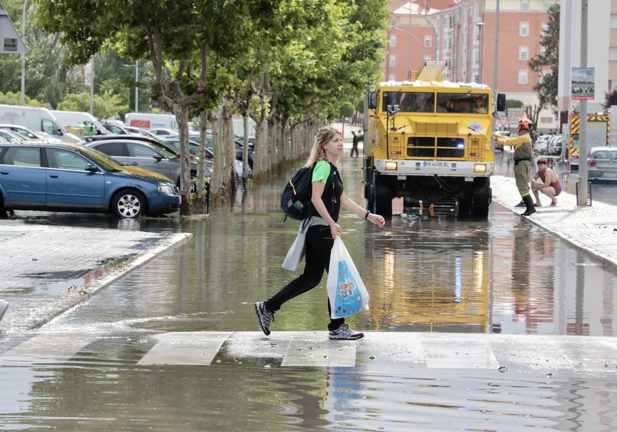 La inundación en Laguna de Duero, en imágenes