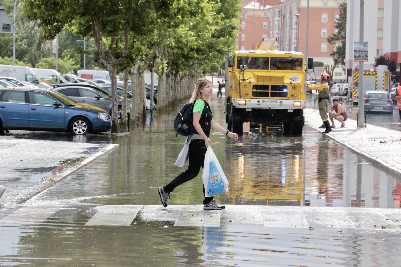 La inundación en Laguna de Duero, en imágenes