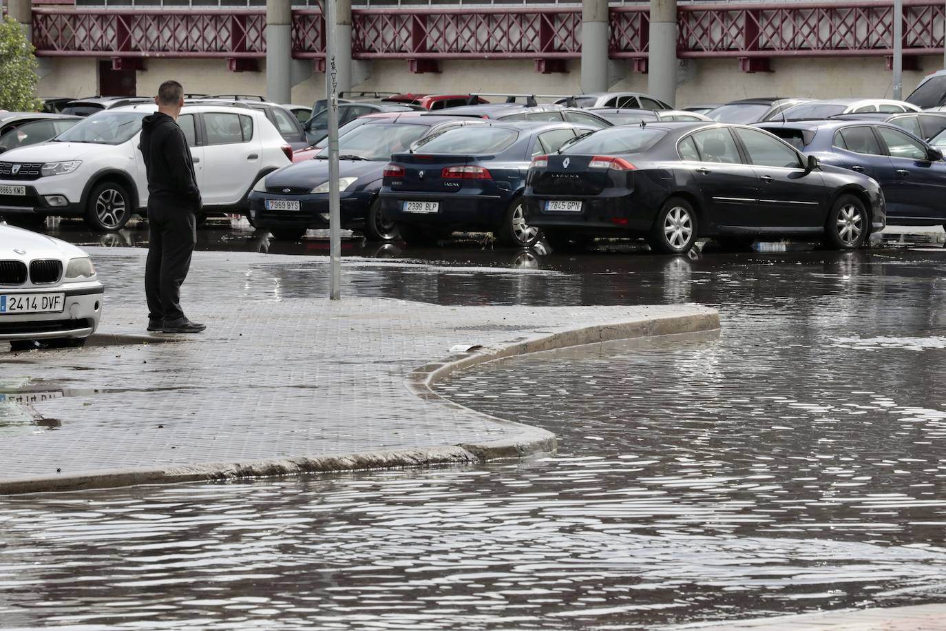 La inundación en Laguna de Duero, en imágenes