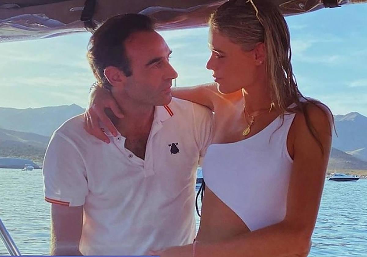 Enrique Ponce con Ana Soria.