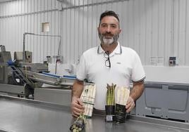 Enrique Belloso, de Espárragos Belloso, incluidos en la marca de calidad.