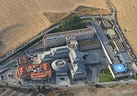 Vista aérea del Hospital General de Segovia.