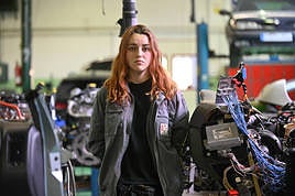 Patricia Martínez, en una de los aulas del Juan de Herrera.