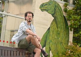 Gaspar Francés, junto a su intervención en Portugalete.