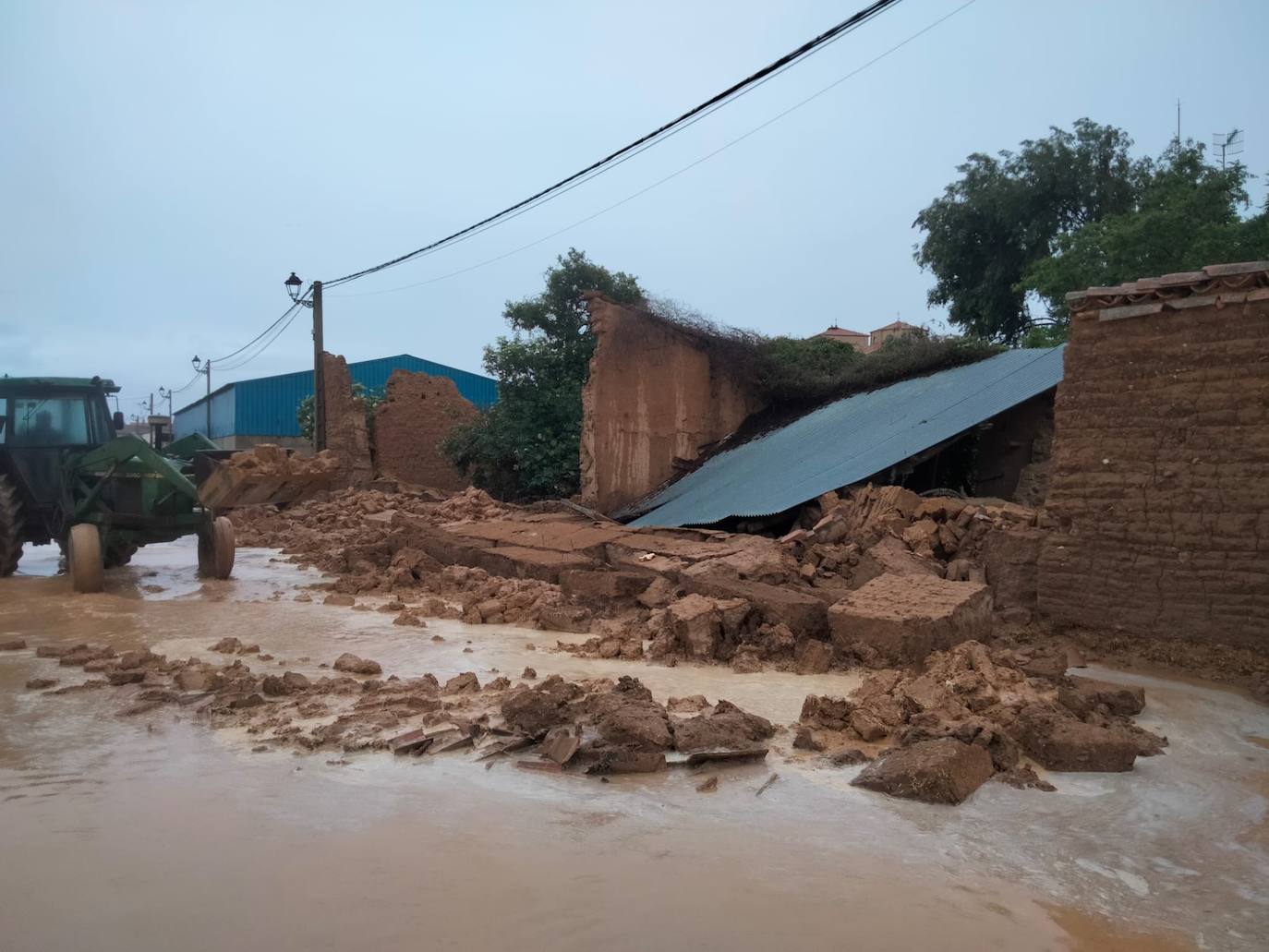 La tromba de agua de Rioseco en imágenes