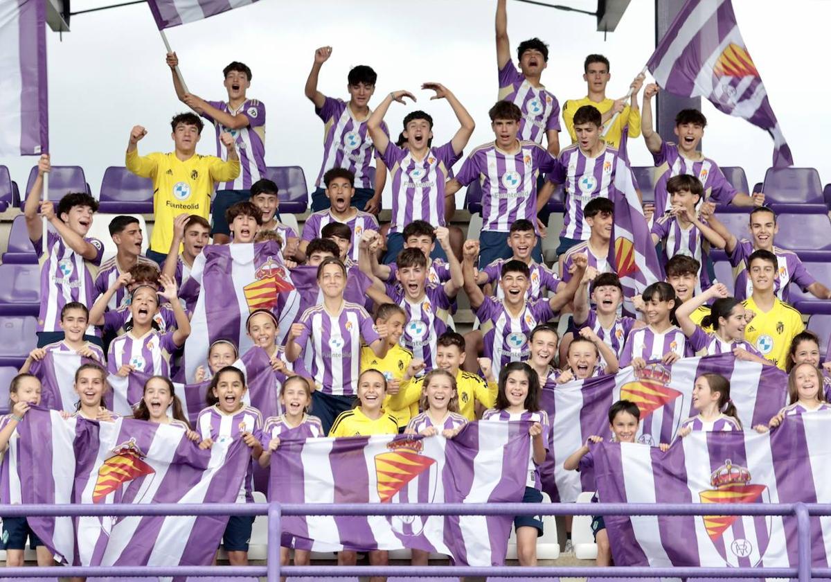 La cantera del Real Valladolid apoyando al primer equipo.