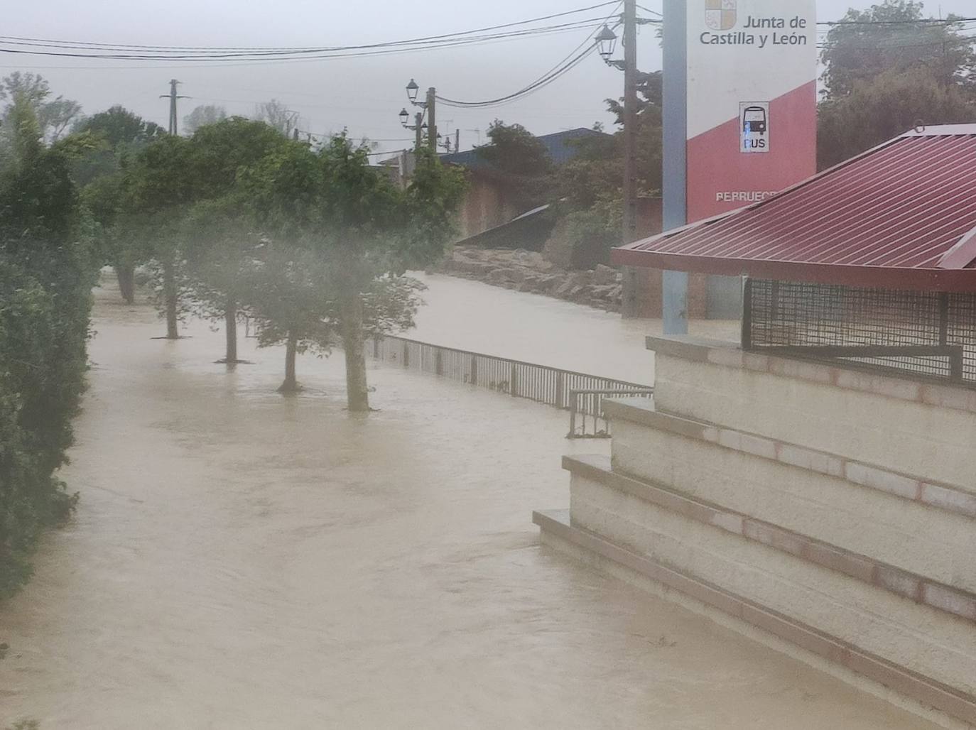 La tromba de agua de Rioseco en imágenes