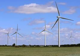 Parque eólico Celada Fusión, en Hornillos de Cerrato.