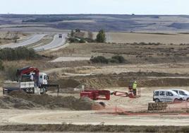 Obras del Ave a Cantabria próximas a Amusco.