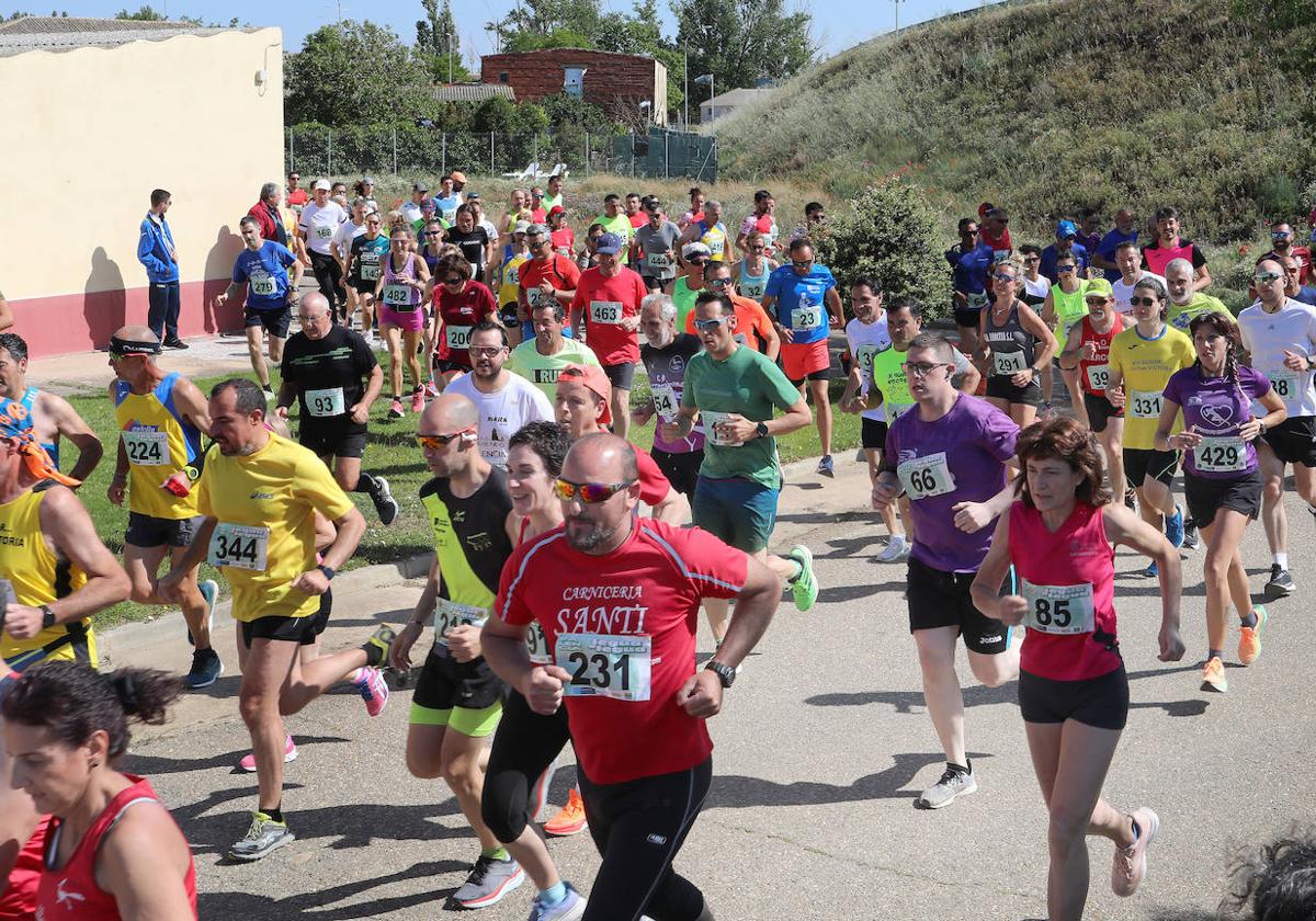 Participantes en la prueba en Piña de Campos.