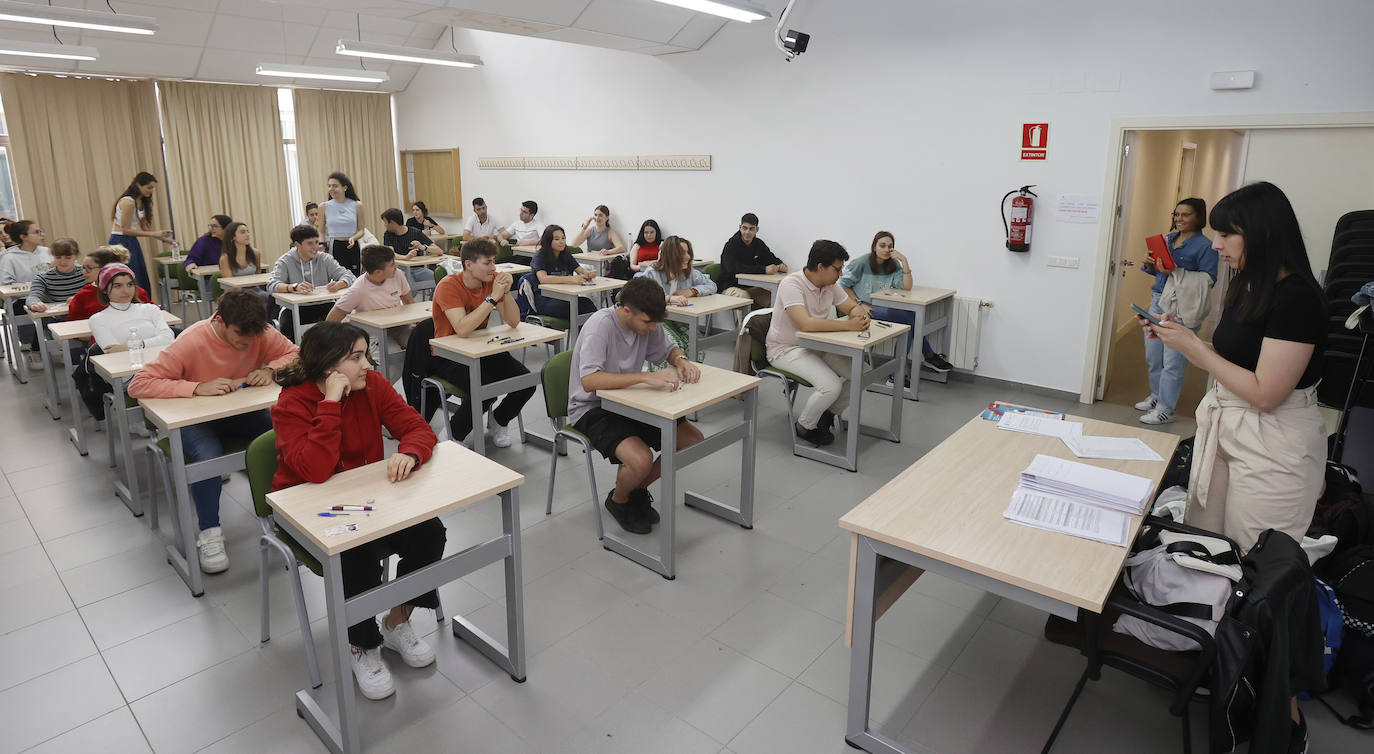 Los estudiantes palentinos se enfrentan a la EBAU