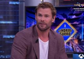 Chris Hemsworth durante su visita a 'El Hormiguero'.