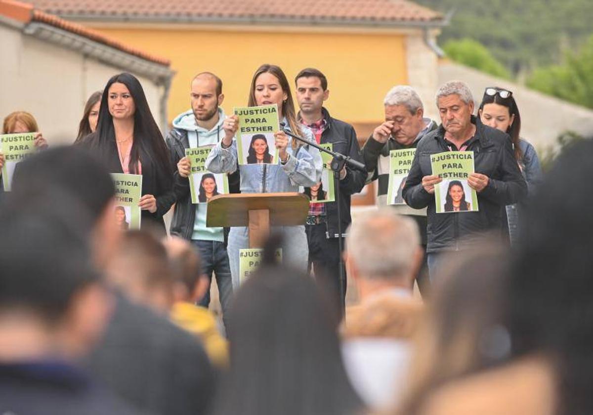 Concentración celebrada en Traspinedo el pasado 14 de mayo para pedir justicia para Esther López.