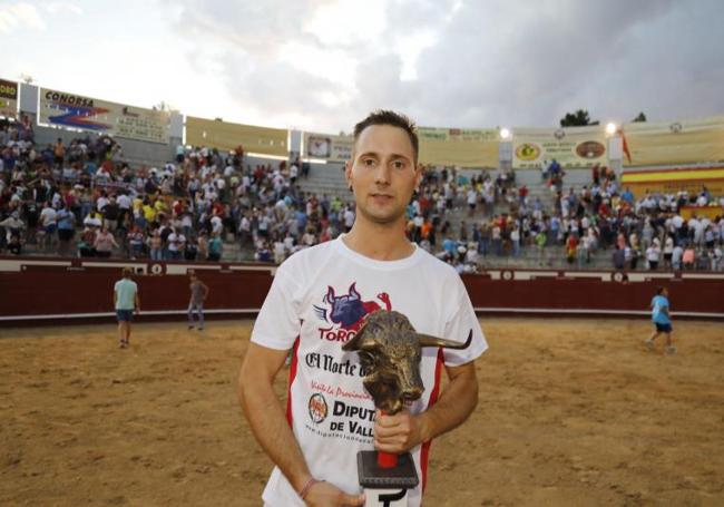 El cortado Pablo Martín, 'Guindi', en uno de los concurso que ha ganado.