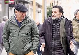 Francisco Igea y Edmundo Bal, en Valladolid antes de un acto con militantes de Ciudadanos.