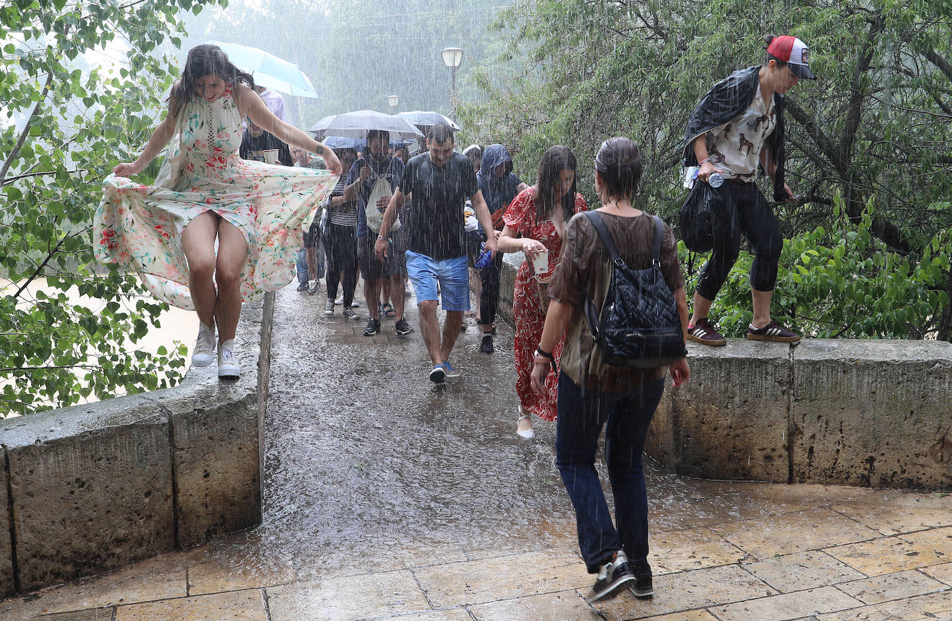 La lluvia cierra un exitoso festival musical