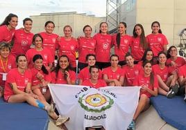 Las representantes del Club Atletismo Valladolid en el octogonal de la Liga Iberdrola