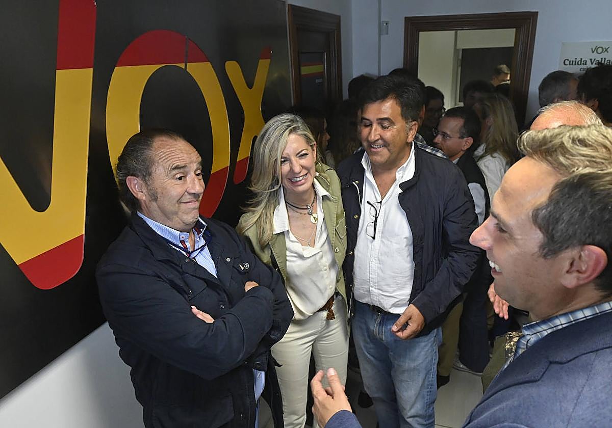 Irene Carvajal, durante la noche electoral en la sede de Vox.