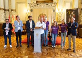 Narciso Prieto, Javier González, Alberto Bustos, Narciso Suárez, Henar Alonso-Pimentel, Nachi García, Mónica González y José Luis Bentabol.