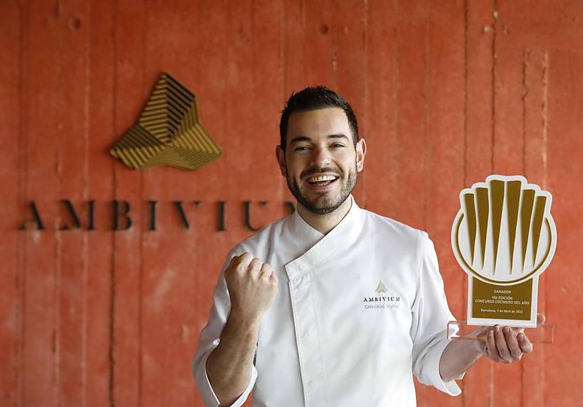 El chef Cristóbal Muñoz, jefe de cocina de Ambivium.