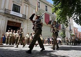 Día de la Unidad en el Palacio Real de Valladolid, este martes.