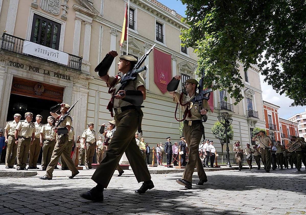 Día de la Unidad en el Palacio Real de Valladolid, este martes.