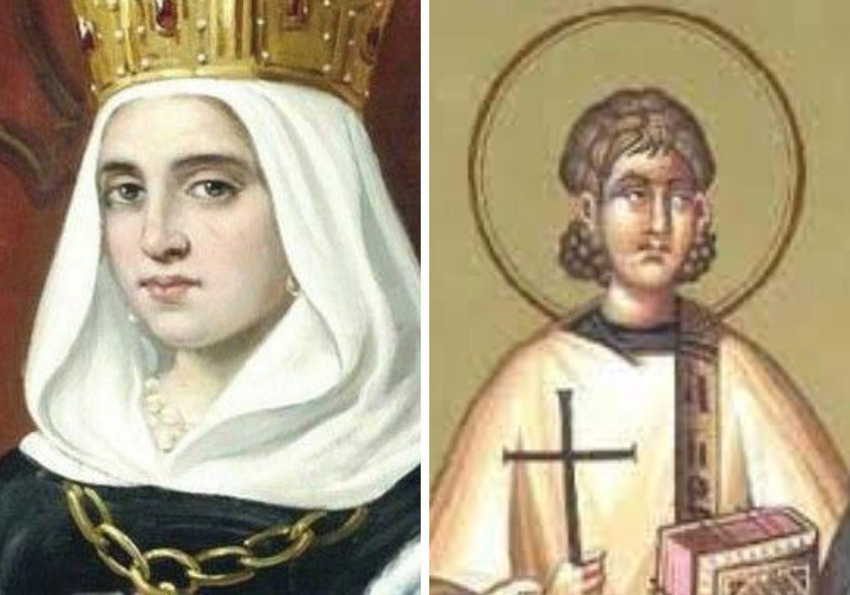 Santa Teresa de Portugal y San Antidio de Besançon.