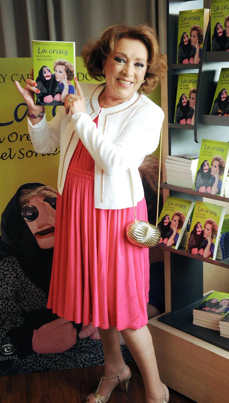 La humorista, durante la presentación de uno de sus libros 'La crisis en Orejilla del Sordete', en mayo de 2013.