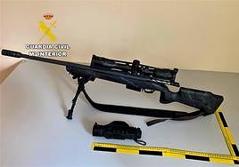 Visor térmico intervenido por la Guardia Civil.