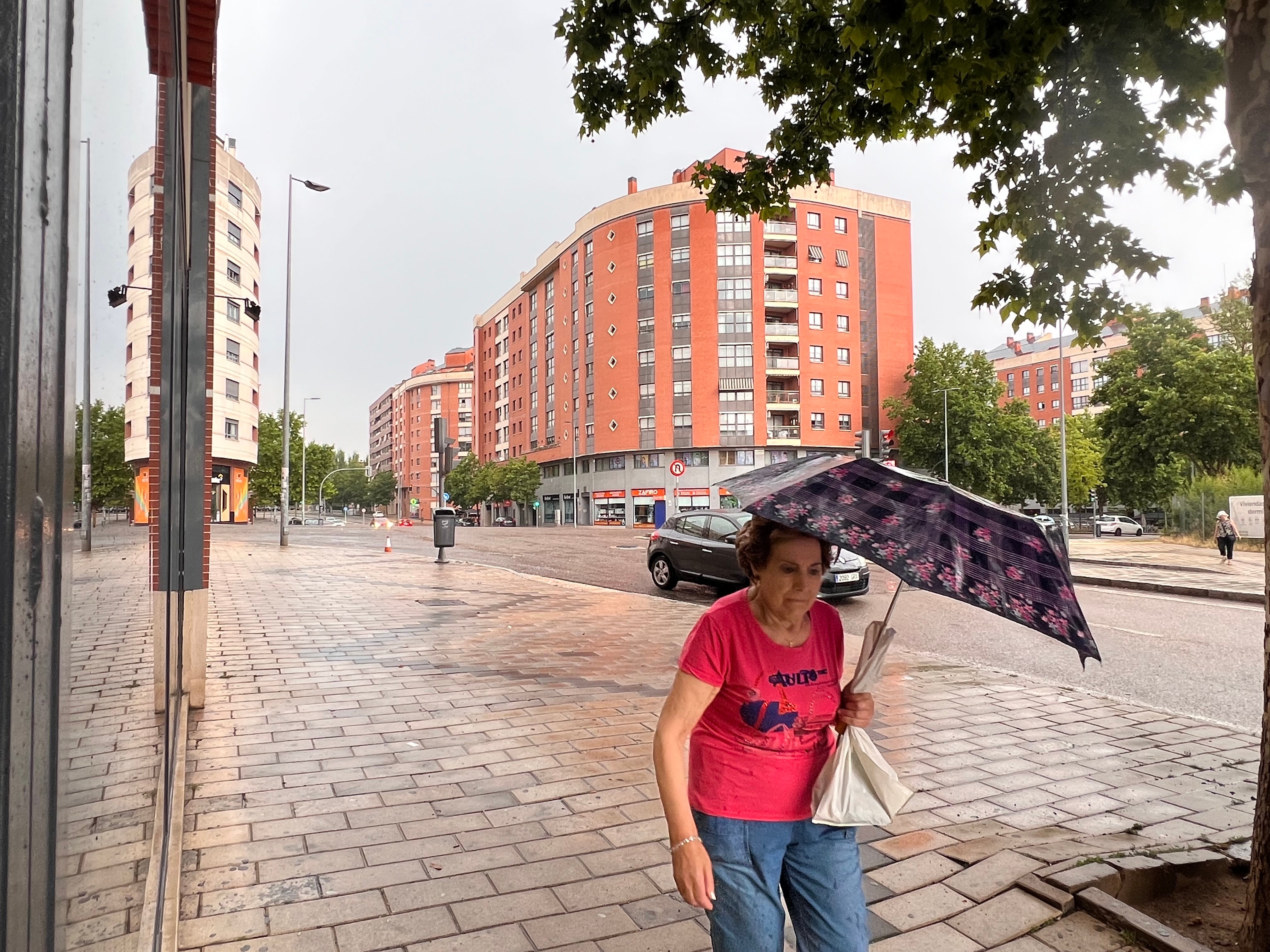 Tormenta en Valladolid en una jornada muy calurosa