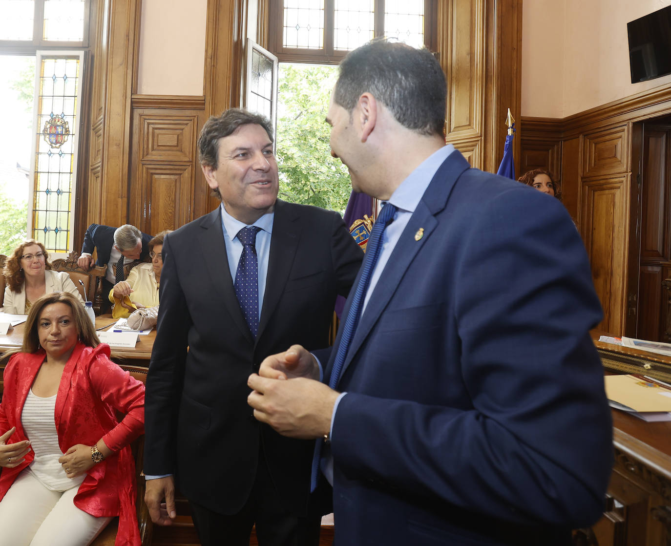 Saludos y felicitaciones en la nueva corporación de Palencia