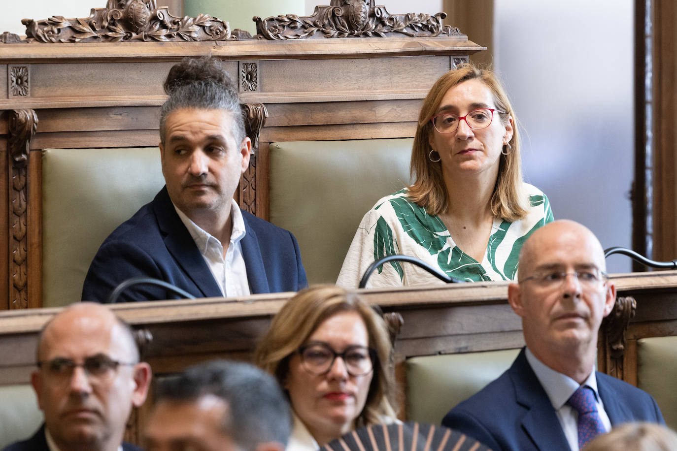 Jonathan Racionero y Rocío Anguita, concejales de Valladolid Toma La Palabra.