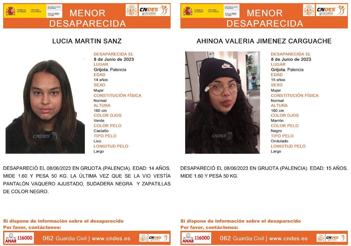 Buscan a dos menores desaparecidas en Grijota